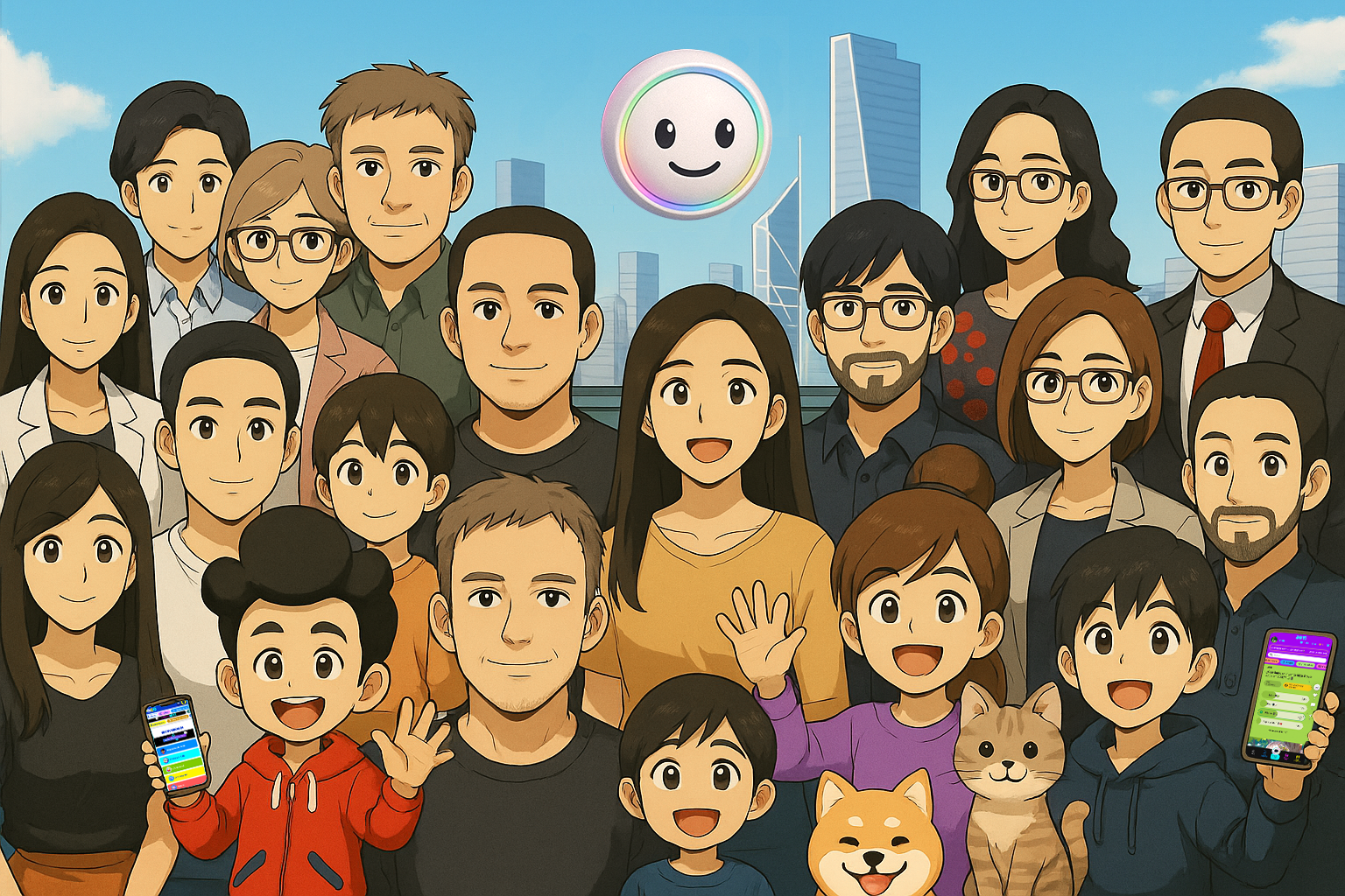 Diverse community of learners with AI technology
